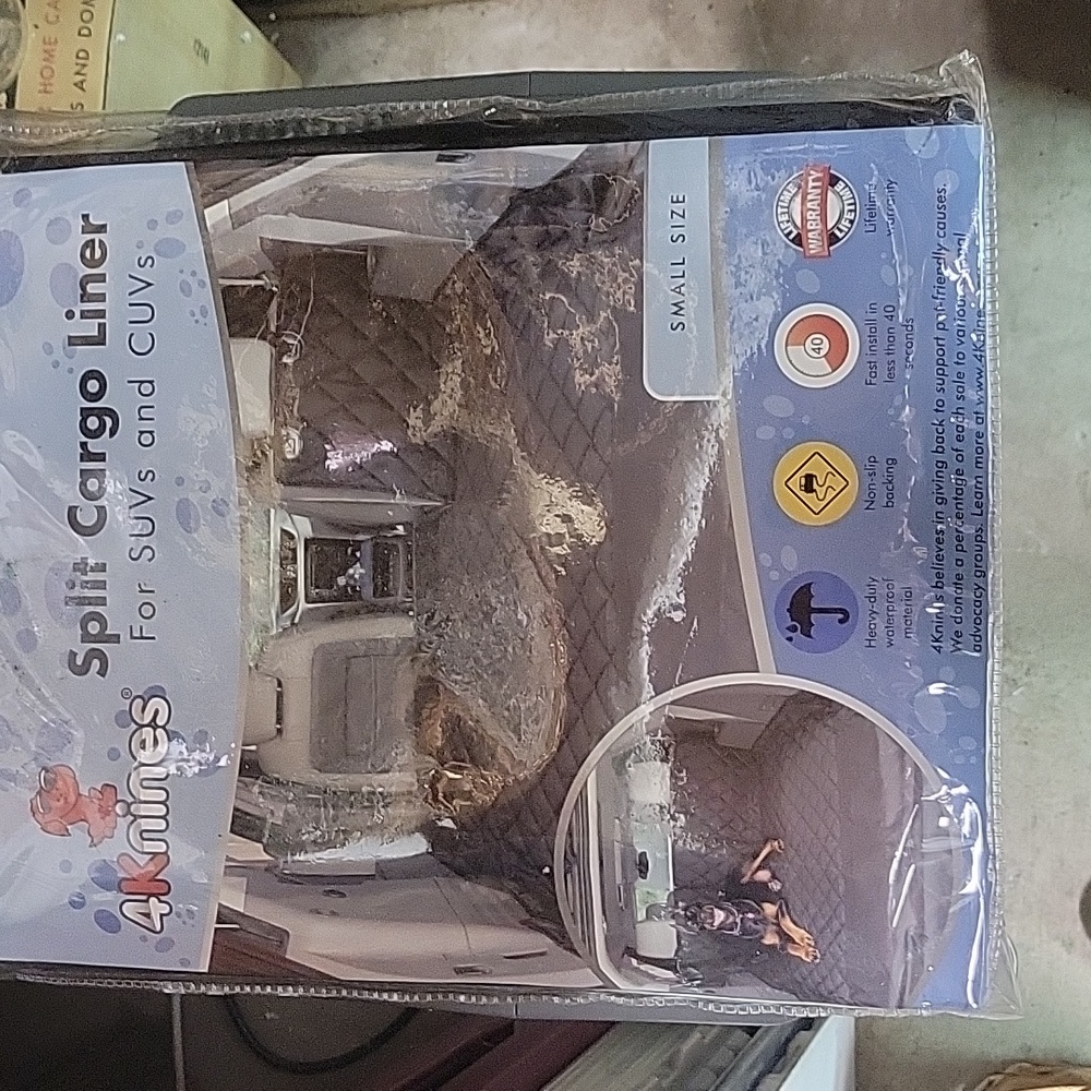 MONEY DONATED TO SPCA 4knines Split cargo liner for SUV and C.U.V